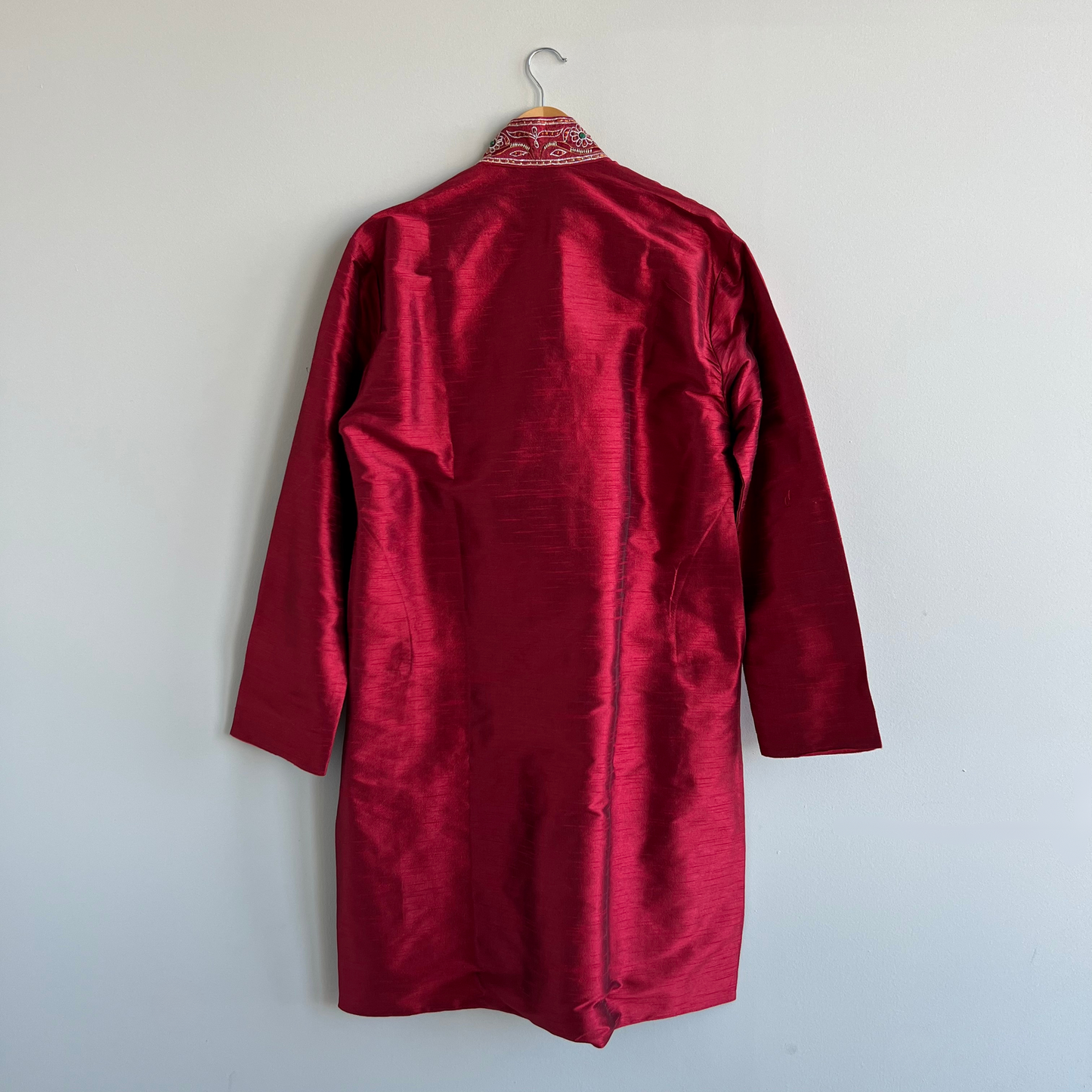 Red Silk Kurta for Men